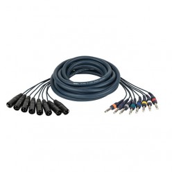 DAP FL68600 FL68 - 8 XLR/M 3P to 8 Jack stereo